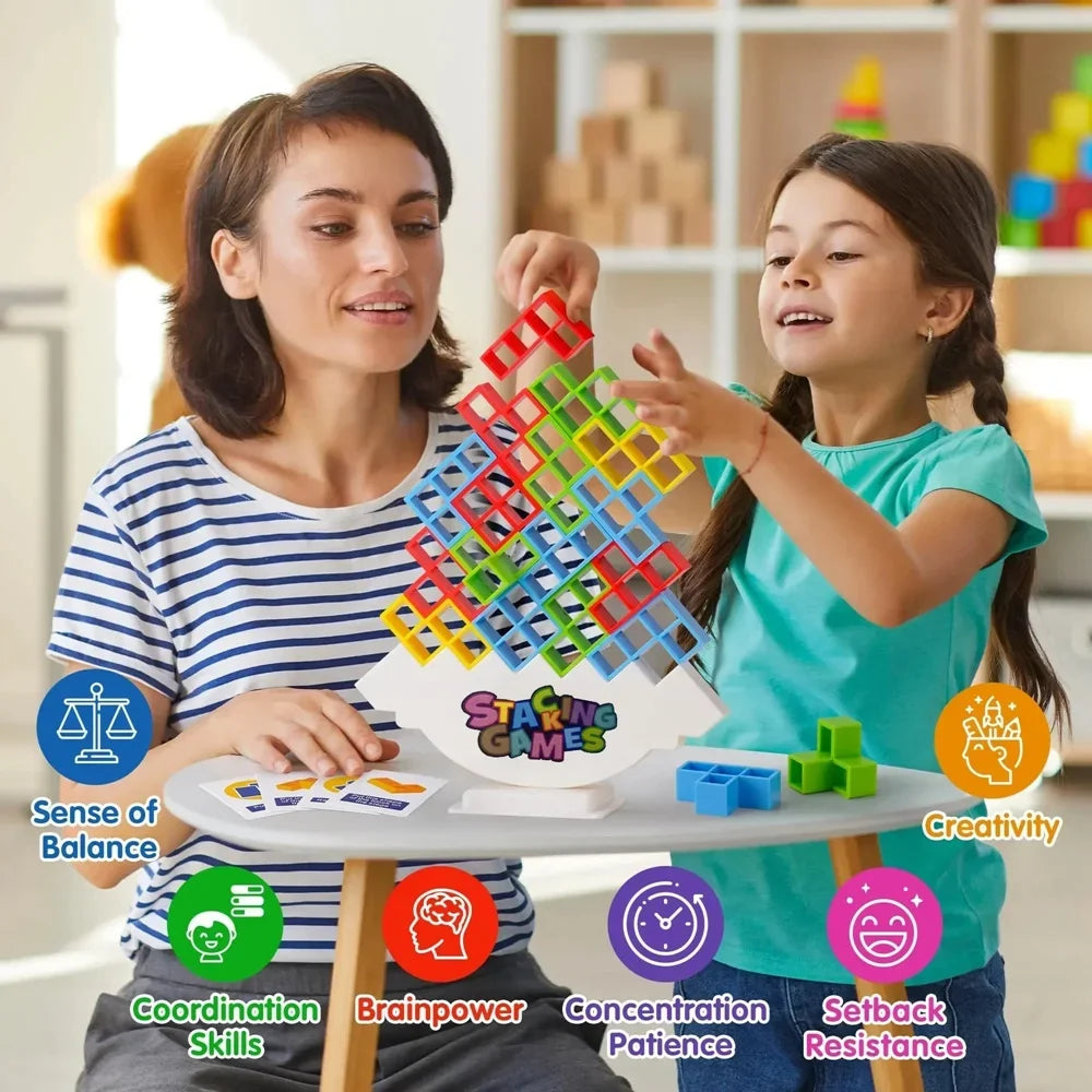 Tetra Tower Balance Block Game