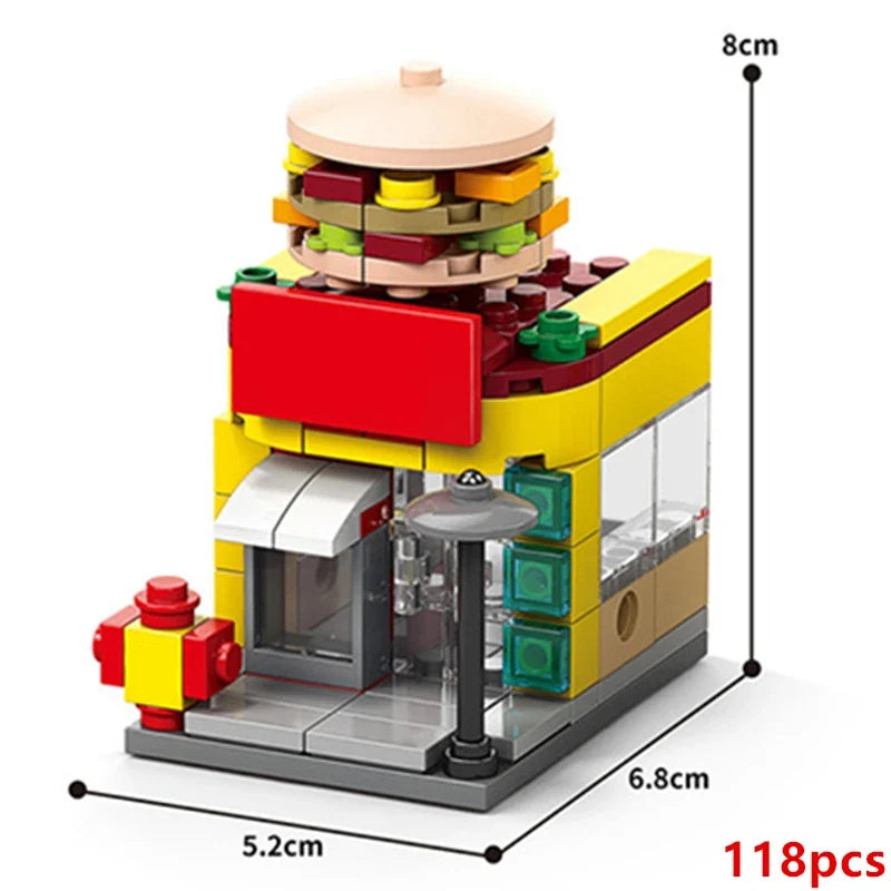 DIY Coffee Shop Building Blocks