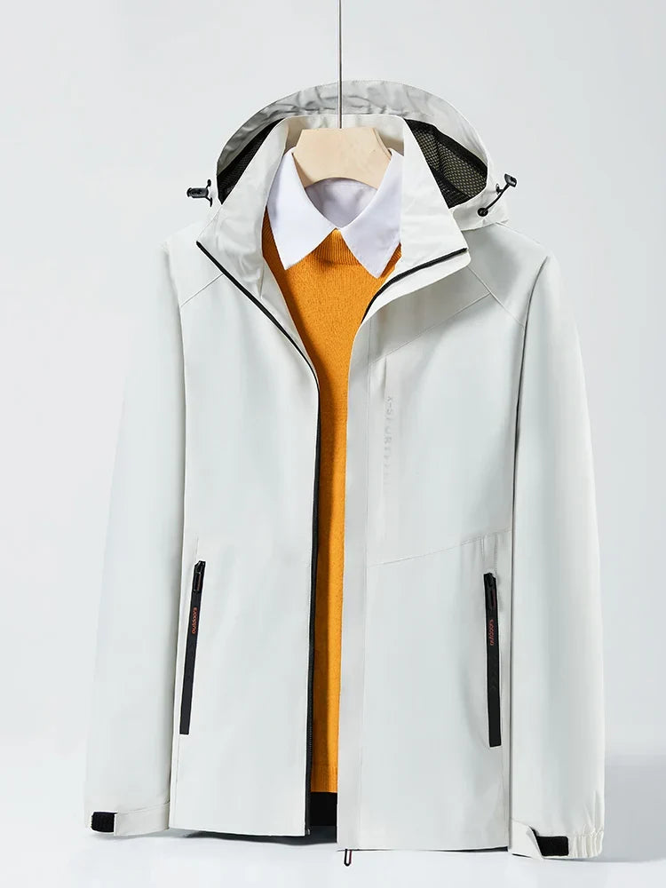 Unisex Waterproof Hooded Windbreaker