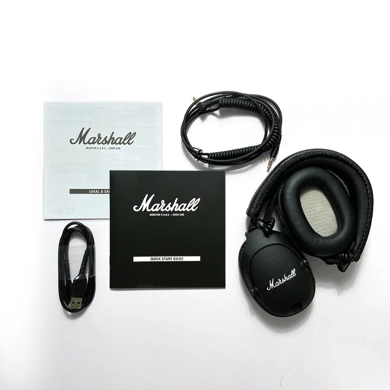 Marshall MONITOR II ANC Over Ear Wireless Headphones Active Noise Cancelling Subwoofer Gaming Music Sports Original Premium 30H