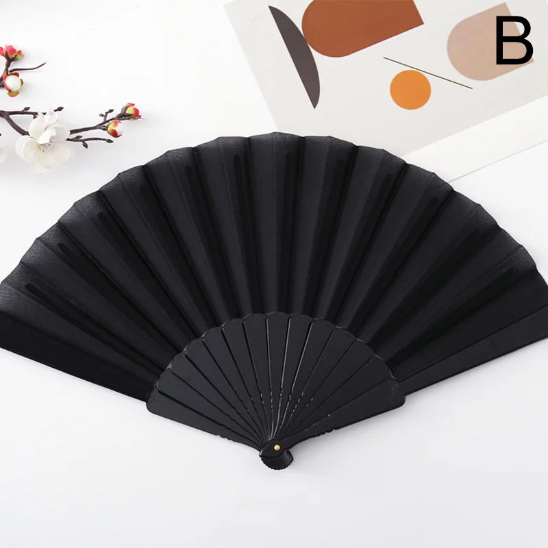 Vintage Silk Bamboo Folding Fan