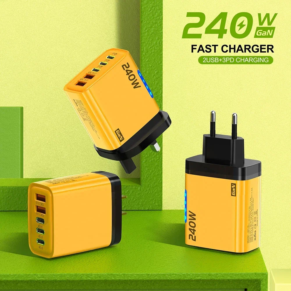 5-Port USB-C PD Charger