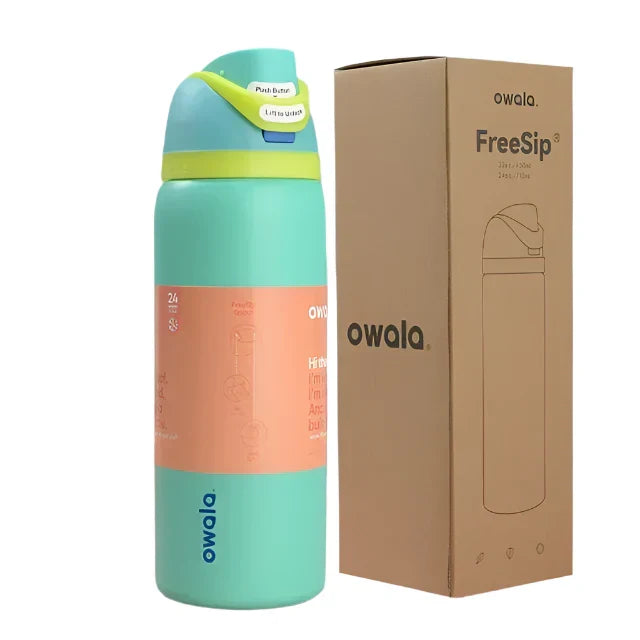 Owala FreeSip Black and White