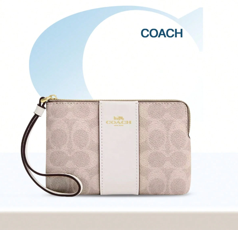 Coach Signature Zip Wristlet Wallet