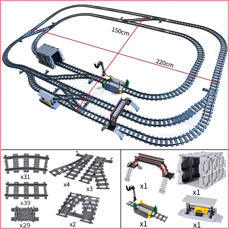 City Train Station Building Blocks