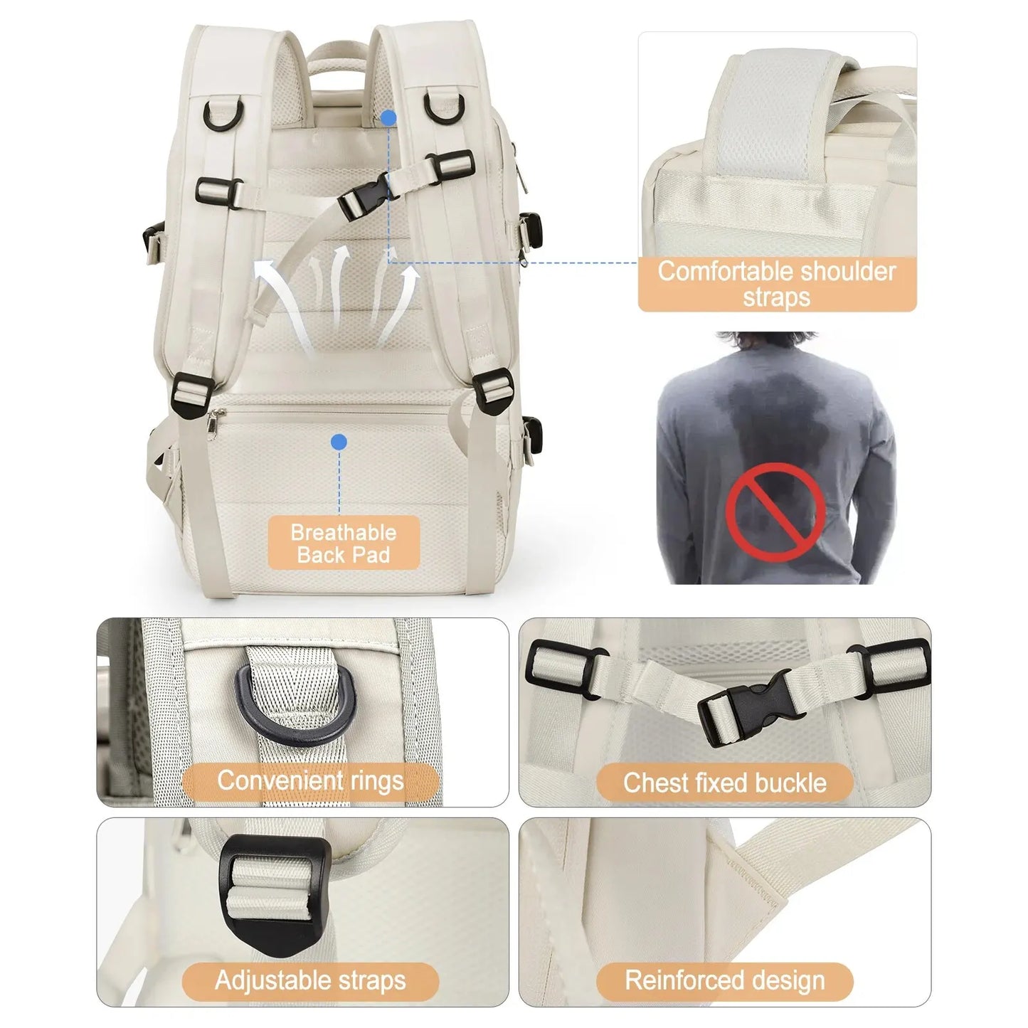 Likros Expandable Travel Laptop Backpack