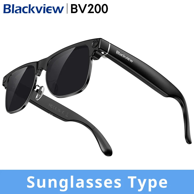 【World premiere】Blackview BV200 Shooting Smart glasses 8MP 4K HD camera Bluetooth Call Voice Assistant AI Translation Glasses