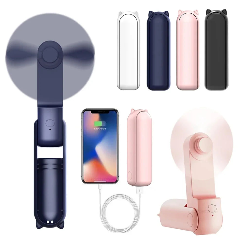 Portable Rechargeable Mini Pocket Fan