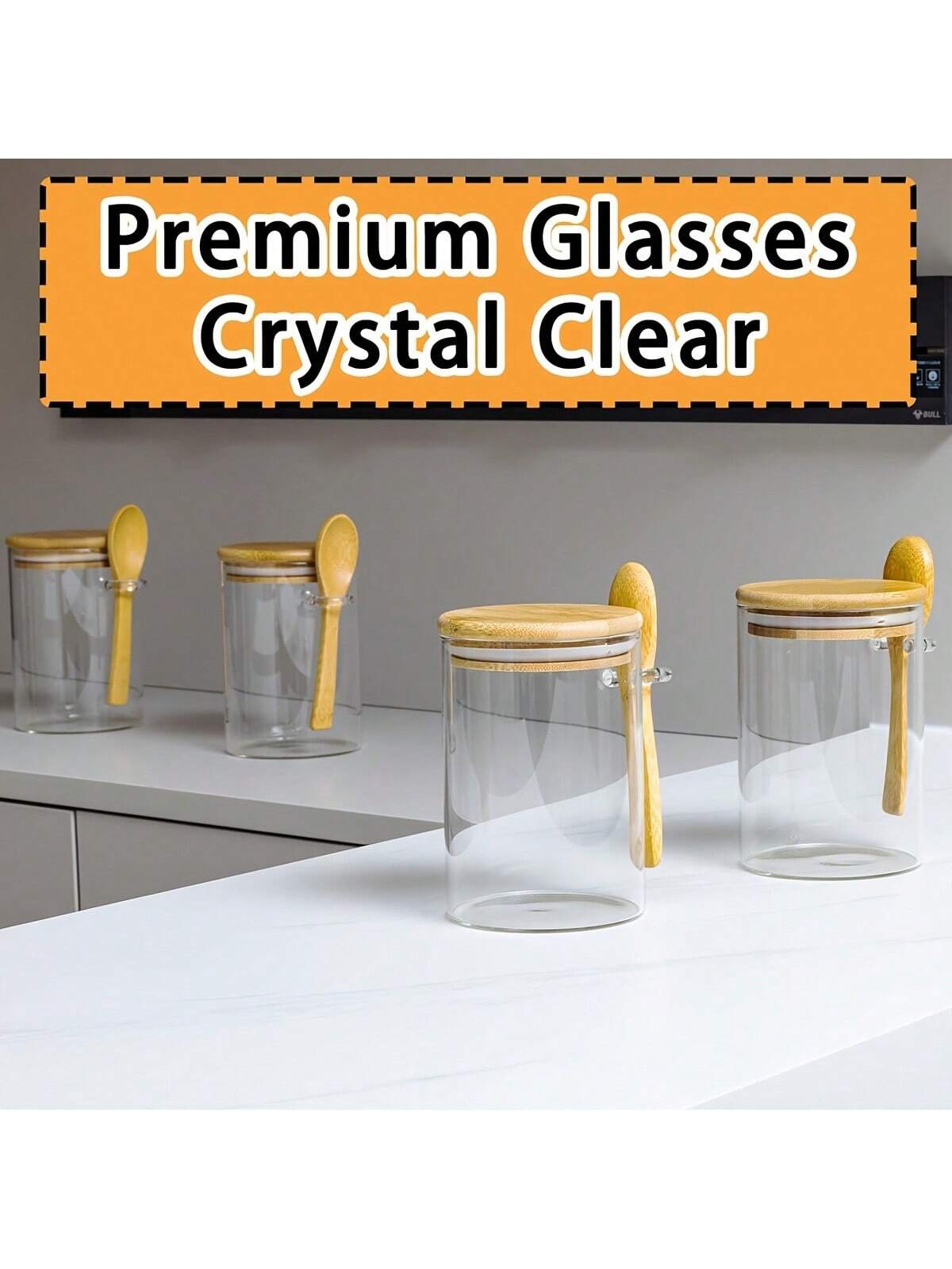 Overnight Oatmeal Glass Jar Set