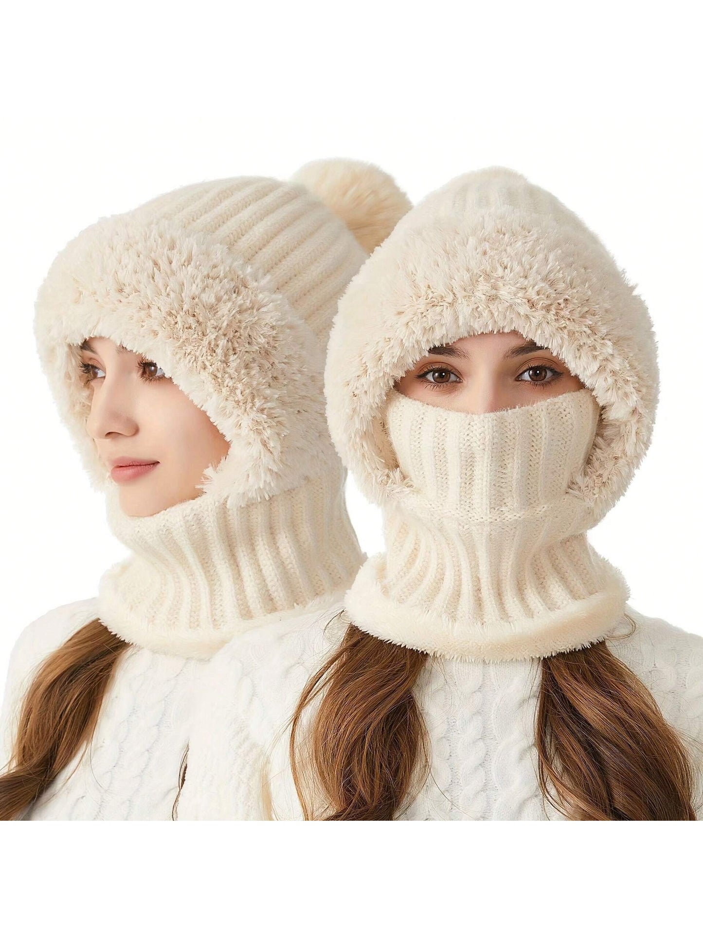 WarmthMax Thermal Lined Knit Hat - Black
