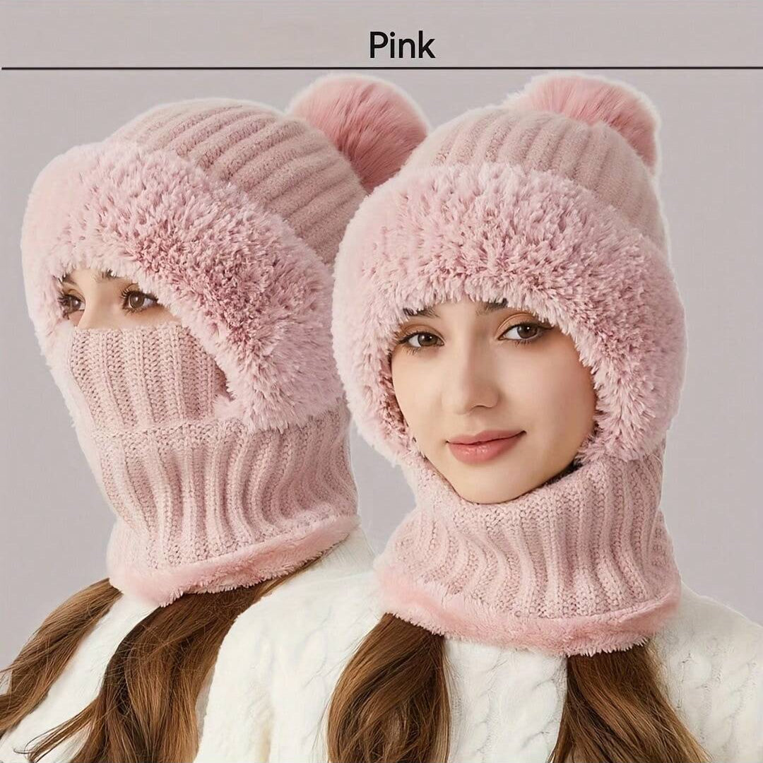 WarmthMax Thermal Lined Knit Hat - Cream