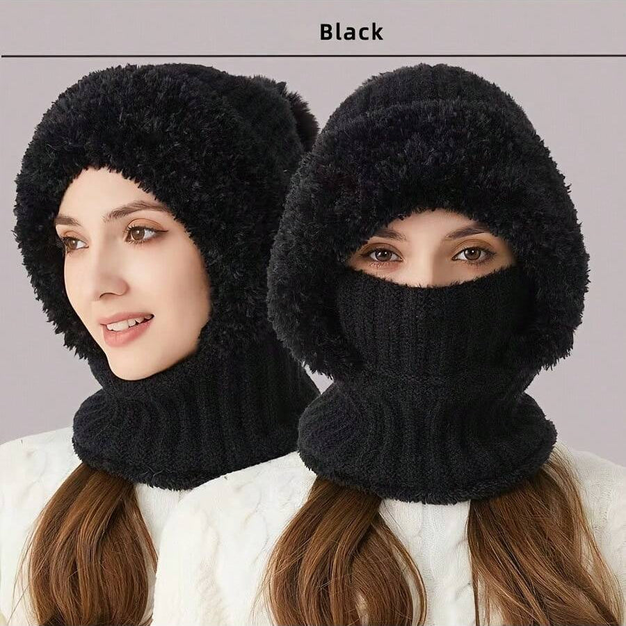 WarmthMax Thermal Lined Knit Hat - Milky White