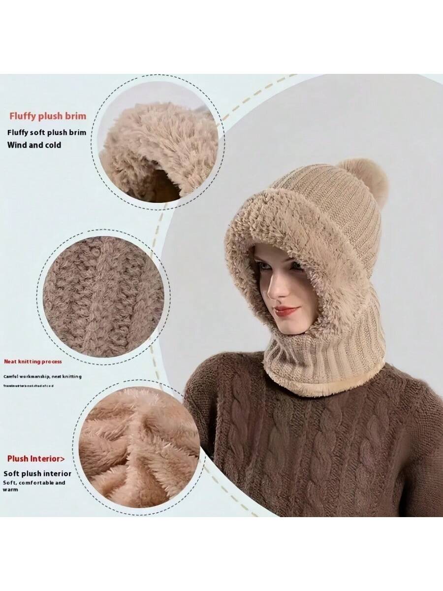 WarmthMax Thermal Lined Knit Hat - Khaki