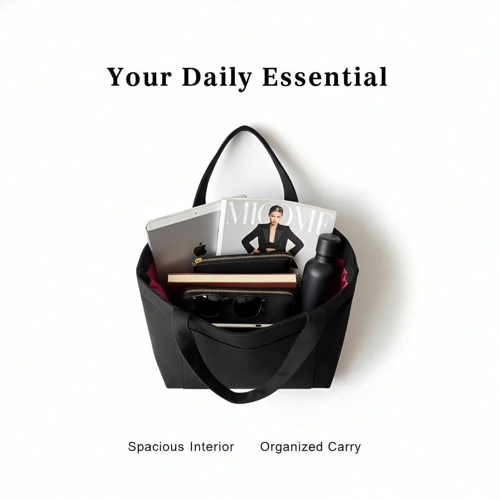 YSL Canvas Zippered Tote Bag