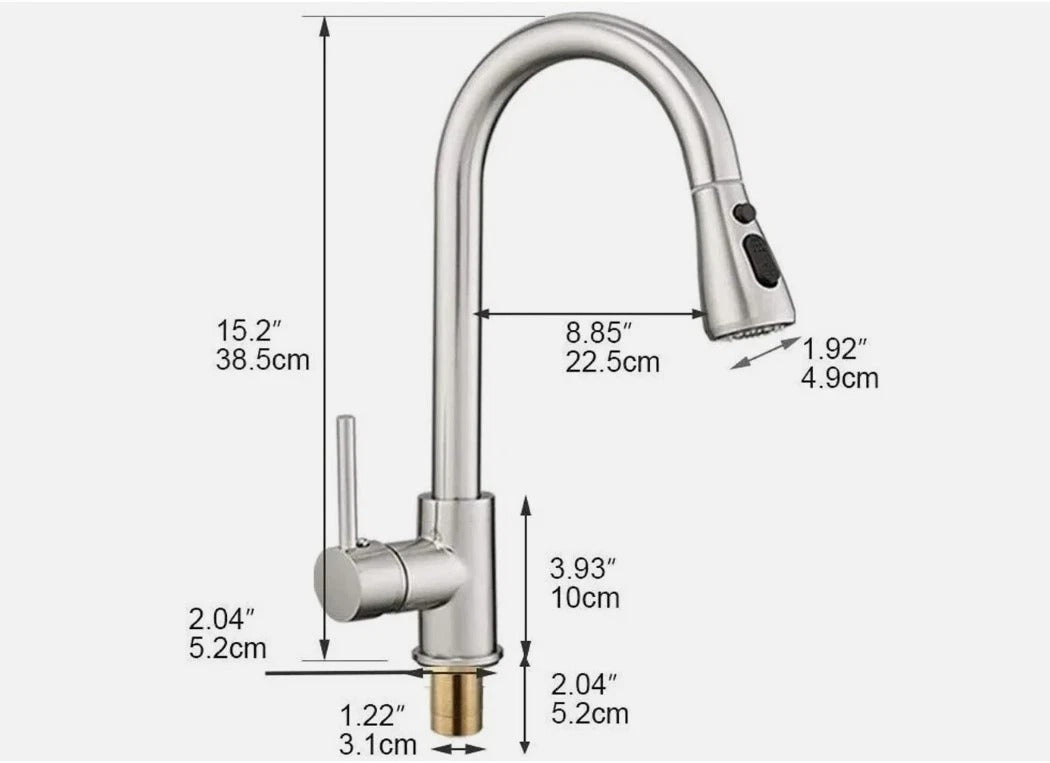 Brushed Nickel Kitchen Faucet